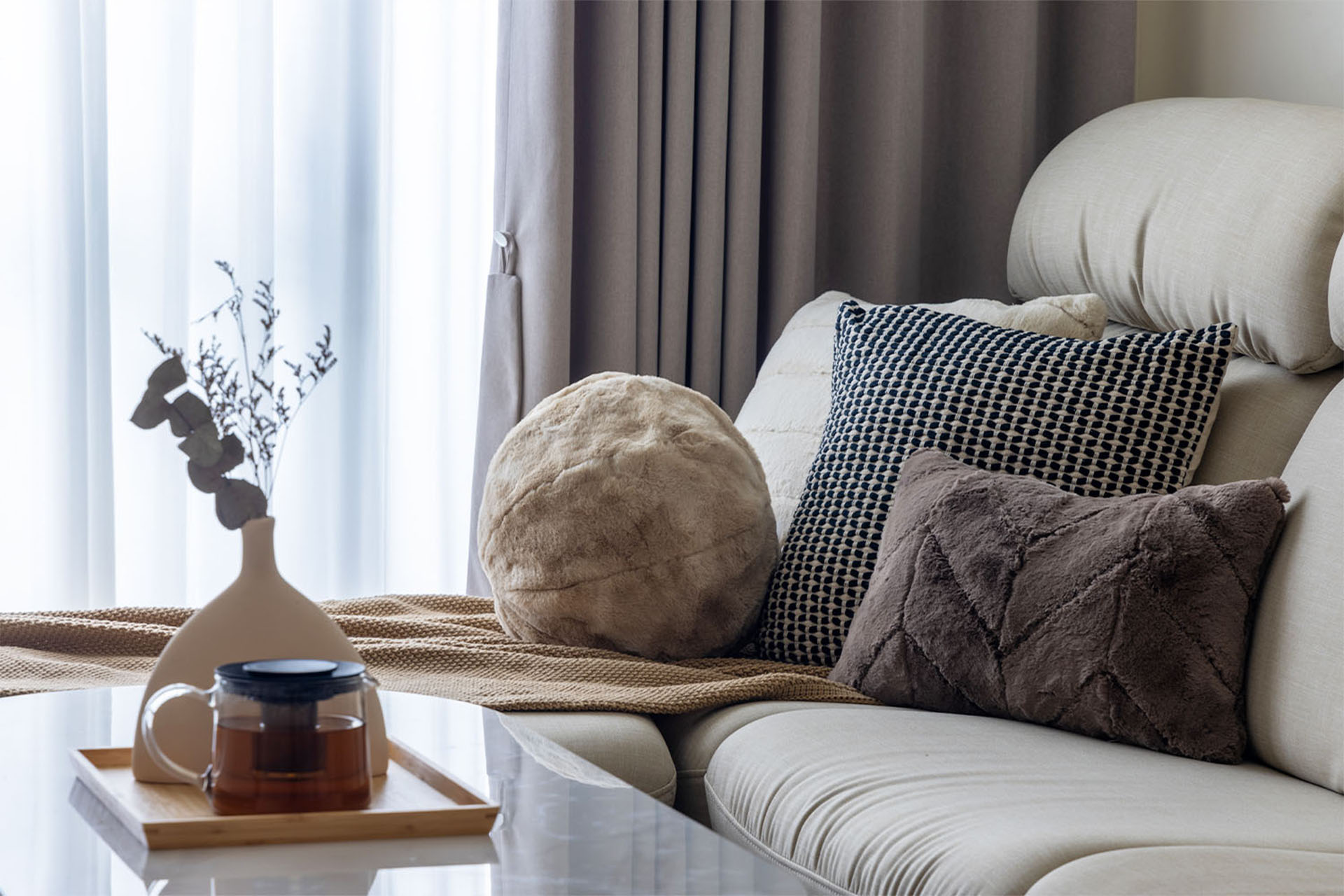 桐澄空間設計 北歐風格 沙發與茶几桌面擺飾